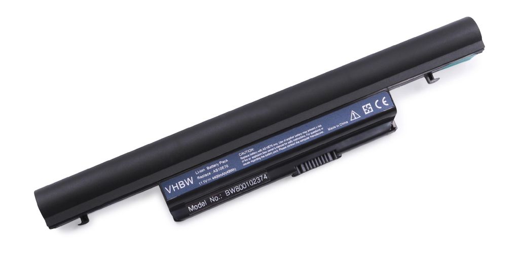 vhbw Li-Ion Akku kompatibel mit Acer Aspire Notebook Ersatz für Acer AS10B71, AS10B73, AS10B75, AS10B7E, AS10E76, AS10E7E - 4400mAh, 11.1V