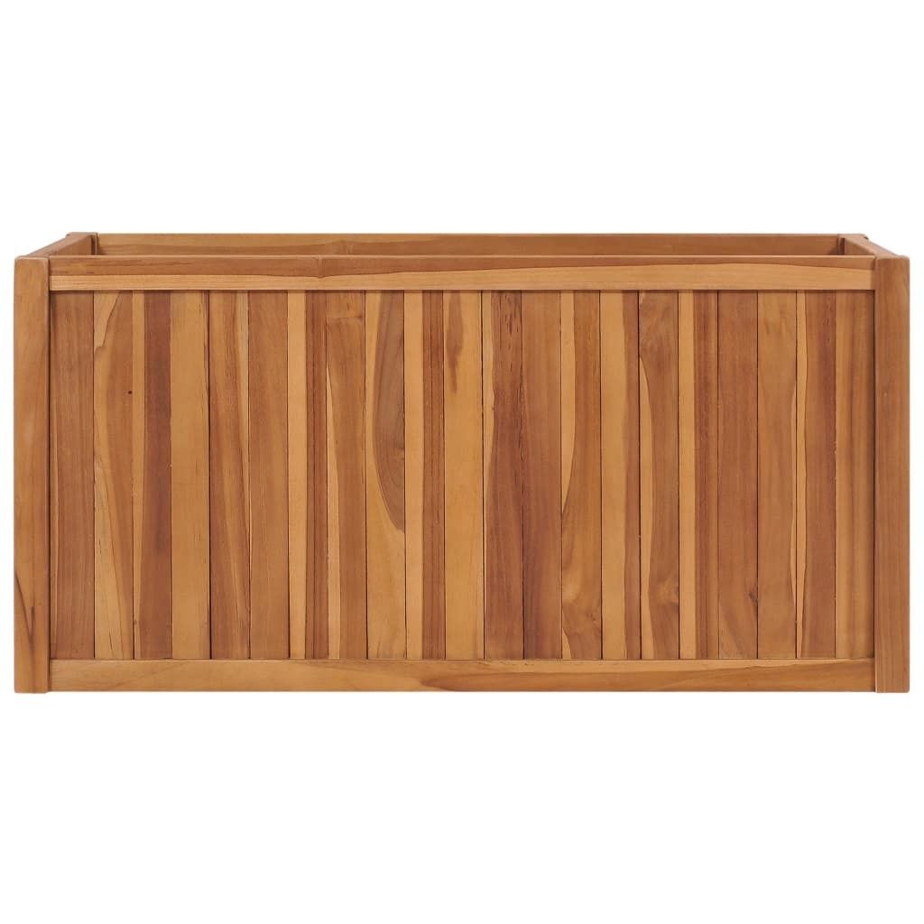 vidaXL Lit surélevé 100x50x50 cm bois massif teck Image du produit 