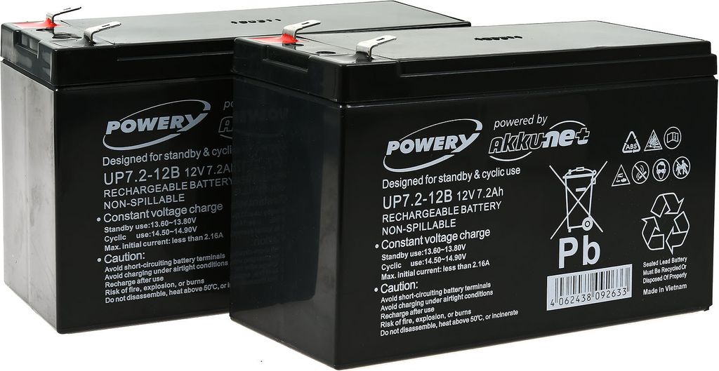 Powery Blei-Gel-Akku für USV APC RBC124