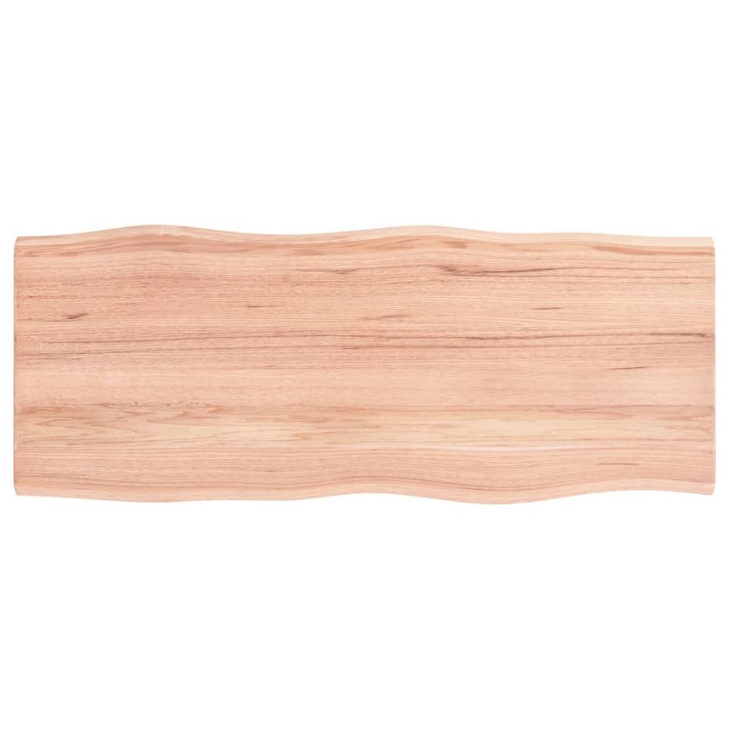 vidaXL Plateau de table 100x40x2 cm Chêne massif traité Image du produit 