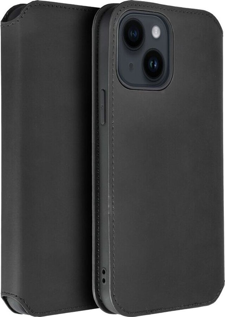 Dual Pocket Holster Buch Tasche kompatibel mit Samsung Galaxy A16 5G Schwarz