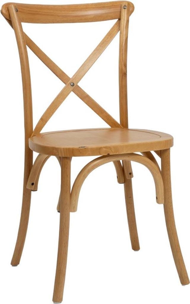HOMLA LOSELI Holzstuhl natur 48x52x88 cm Produktbild 
