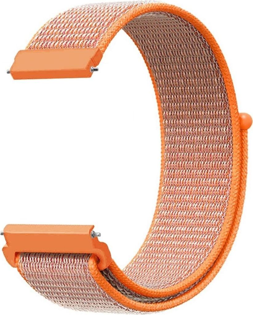 Smartwatch Armband Armbänder 20 / 22 mm für Samsung Galaxy LG Watch Honor Garmin, Farbe:Orangerot, Stegbreite:22 mm