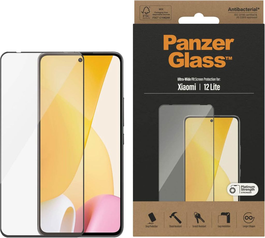 PanzerGlass ® Screen Protector Xiaomi 12 Lite | Ultra-Wide Zdjęcie produktu 