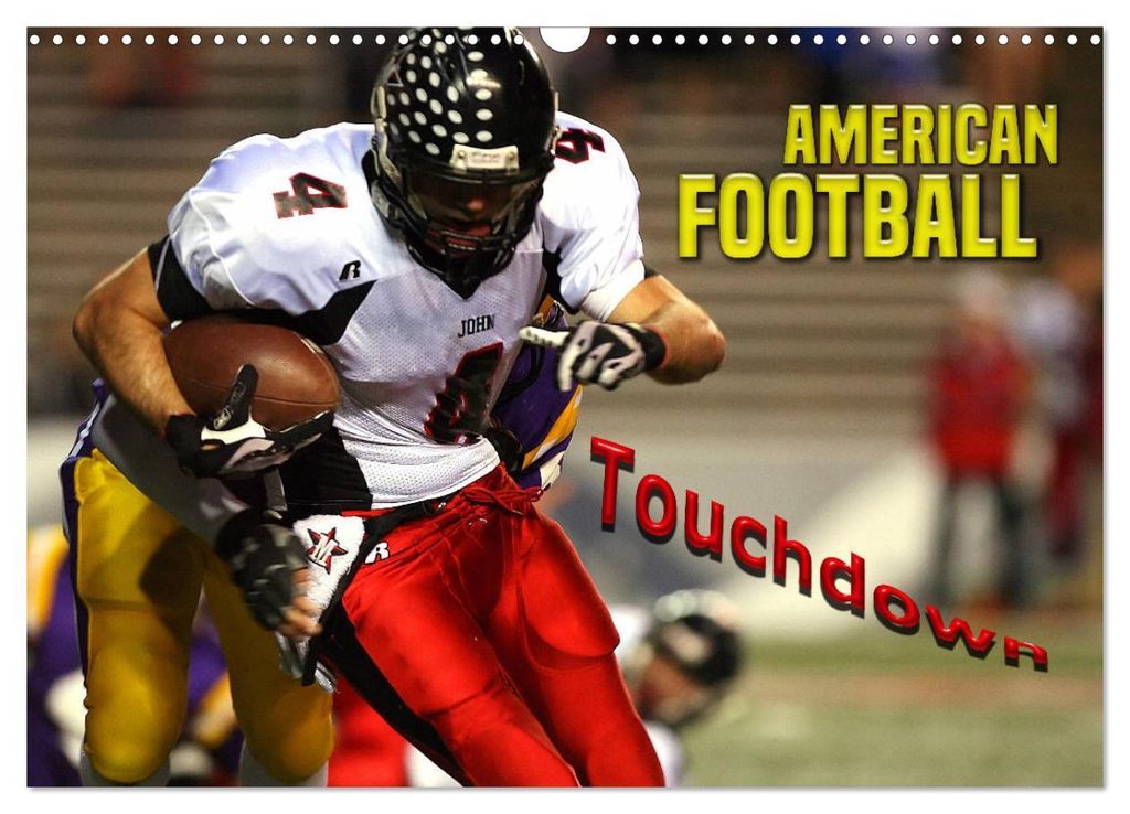 American Football - Touchdown (Wandkalender 2027 DIN A3 quer), CALVENDO Monatskalender