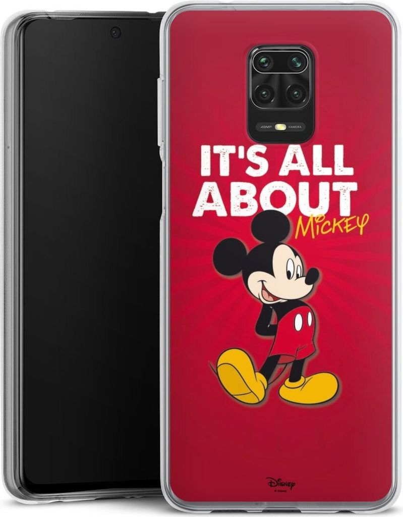 DeinDesign Handyhülle für Xiaomi Redmi Note 9s Silikon Hülle Case Smartphone Schutzhülle Disney Maus Offizielles Lizenzprodukt