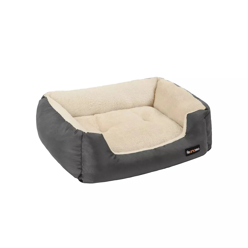 Cuscino Ortopedico Cani Jessy 80x65 - Grigio Crema - Supporto Articolazioni