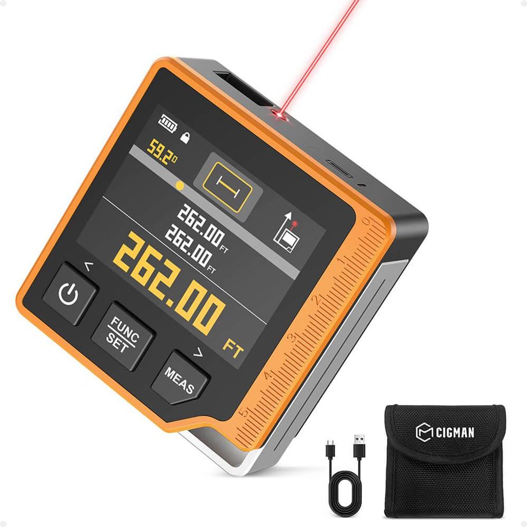 CIGMAN CD80 3-in-1 Laser-Entfernungsmesser 80m, Produktbild 