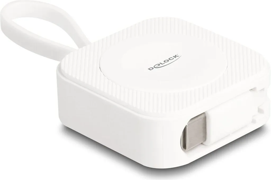Chargeur induction pour Apple Watch avec connecteur USB-C blanc Delock