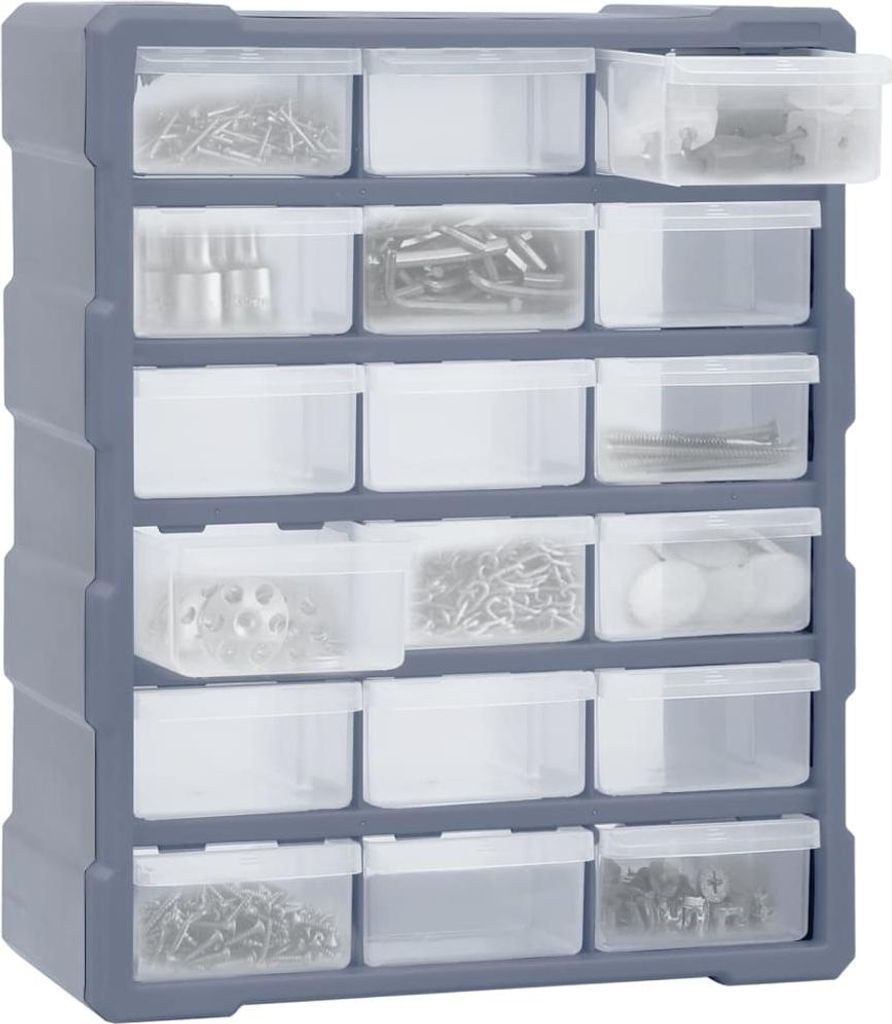 viaczásuvkový organizér vidaXL 18 zásuviek 38x16x47 cm Obrázok produktu 