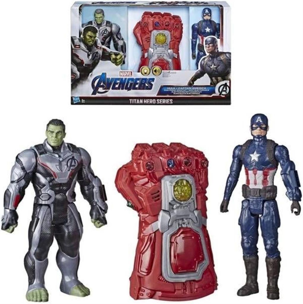 Avengers Set mit 2 Figuren 30cm Thanos Gauntlet von Hasbro E6072