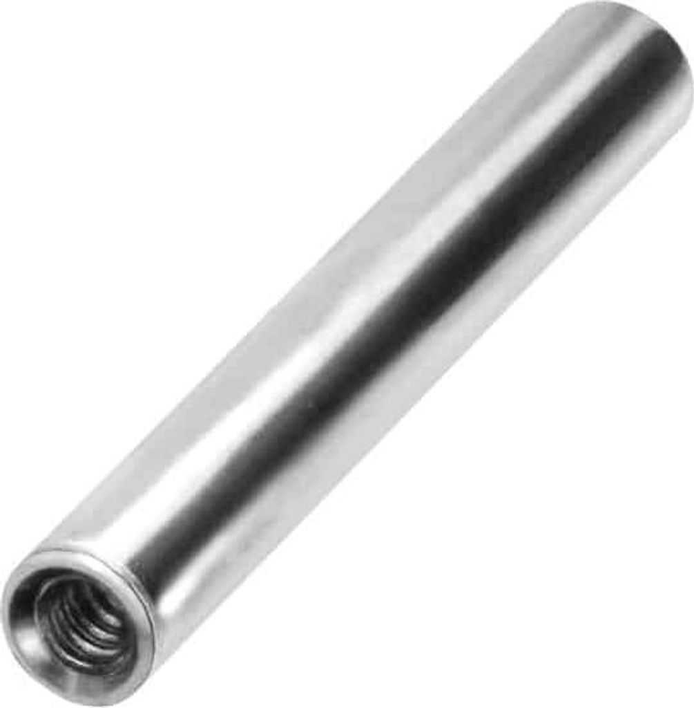 Zungenpiercing, Intim-Piercing Titan Barbell mit Innengewinde ohne Kugeln Silber Stablänge: 6mm | Stabstärke: 1,6mm