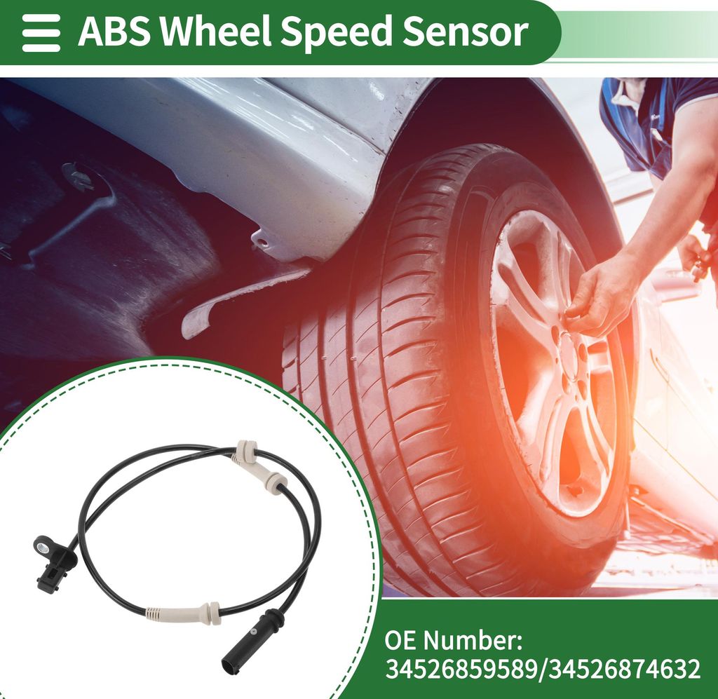 ABS Radgeschwindigkeitssensor ABS Sensor Nr.34526859589/34526874632 für BMW 5 Series F90 2016-2023 1 Stück Vorne Links Vorne Rechts
