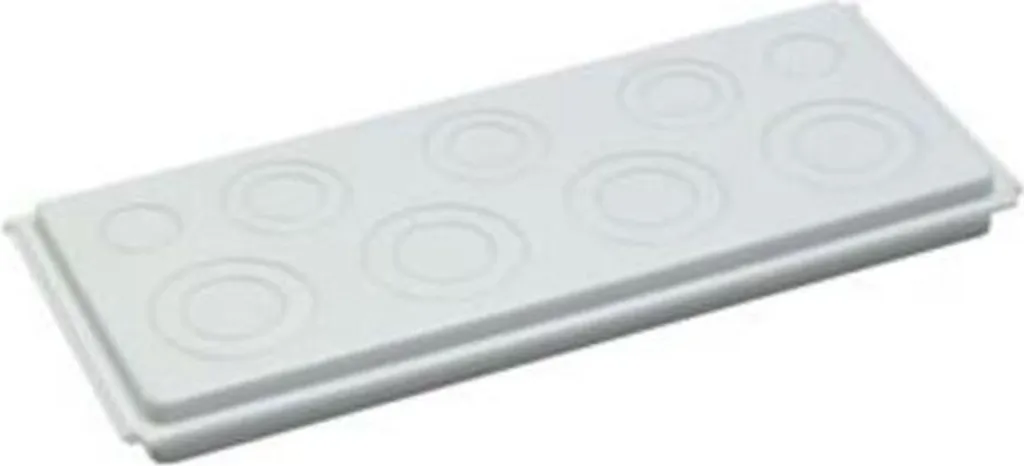 Plaque à bride FZ361 Hager en plastique isolant IP44 pour passage câble