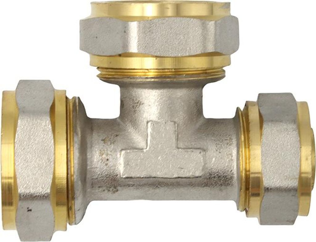 Klemmring Schraubfitting T-Stück reduziert 26x26x20 mm Verbundrohr