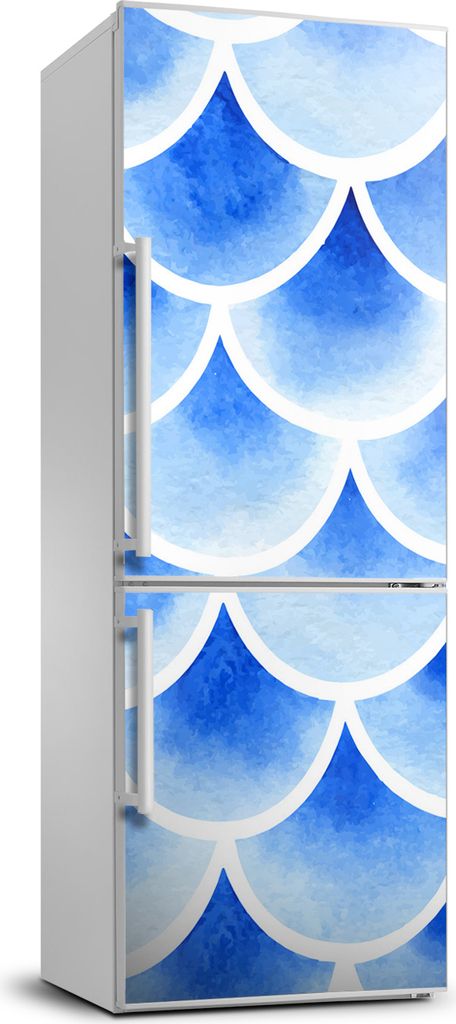 Tulup Kühlschrankdekoration - 70x190 cm - Aufkleber auf dem Kühlschrank - Fischschuppen