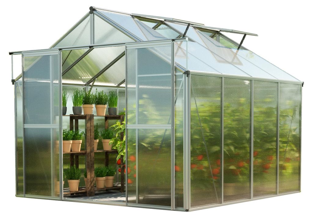 GFP Serre Topas 4 cadre aluminium 225x259 cm Plaques double Image du produit 