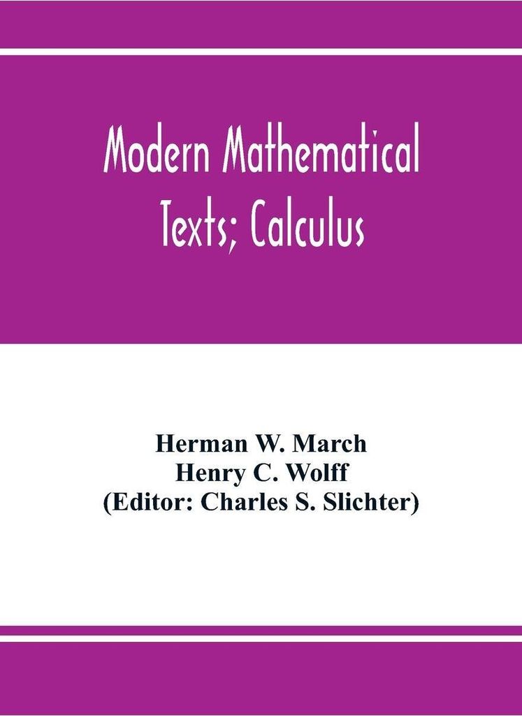 Modern Mathematical Texts; Calculus