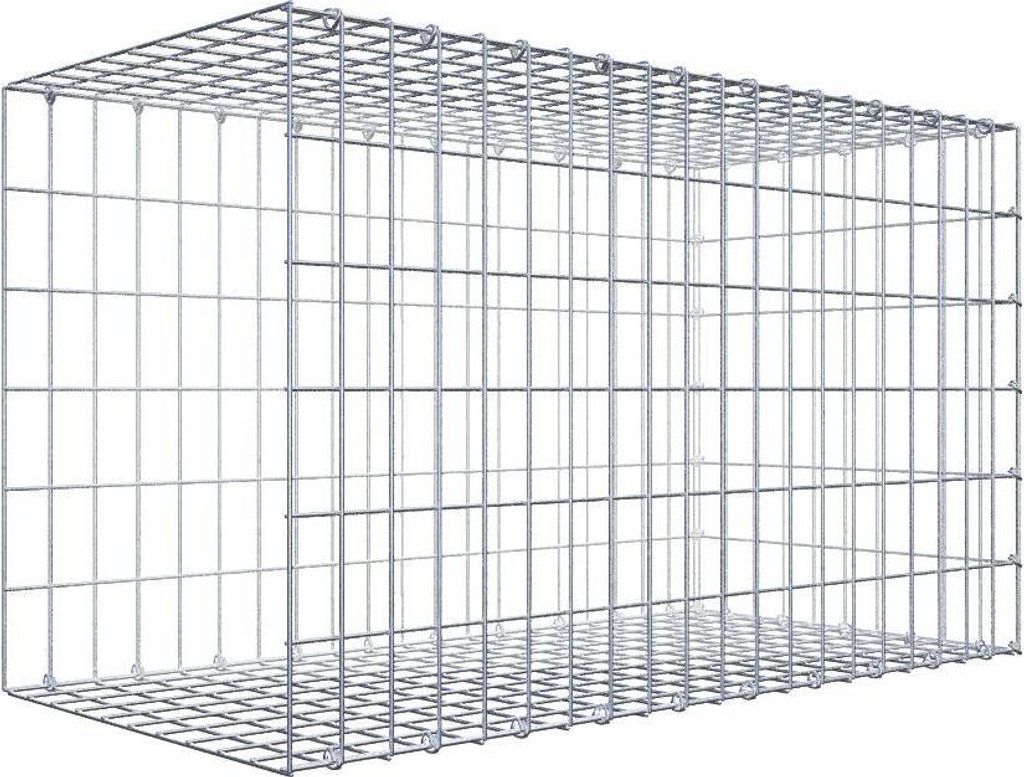 Anbaugabione Typ 2 100 cm x 60 cm x 50 cm, Maschenweite 5 cm x 10 cm, C-Ring