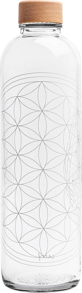 Carry Trinkflasche 1l Flower of Life  , klar Produktbild 
