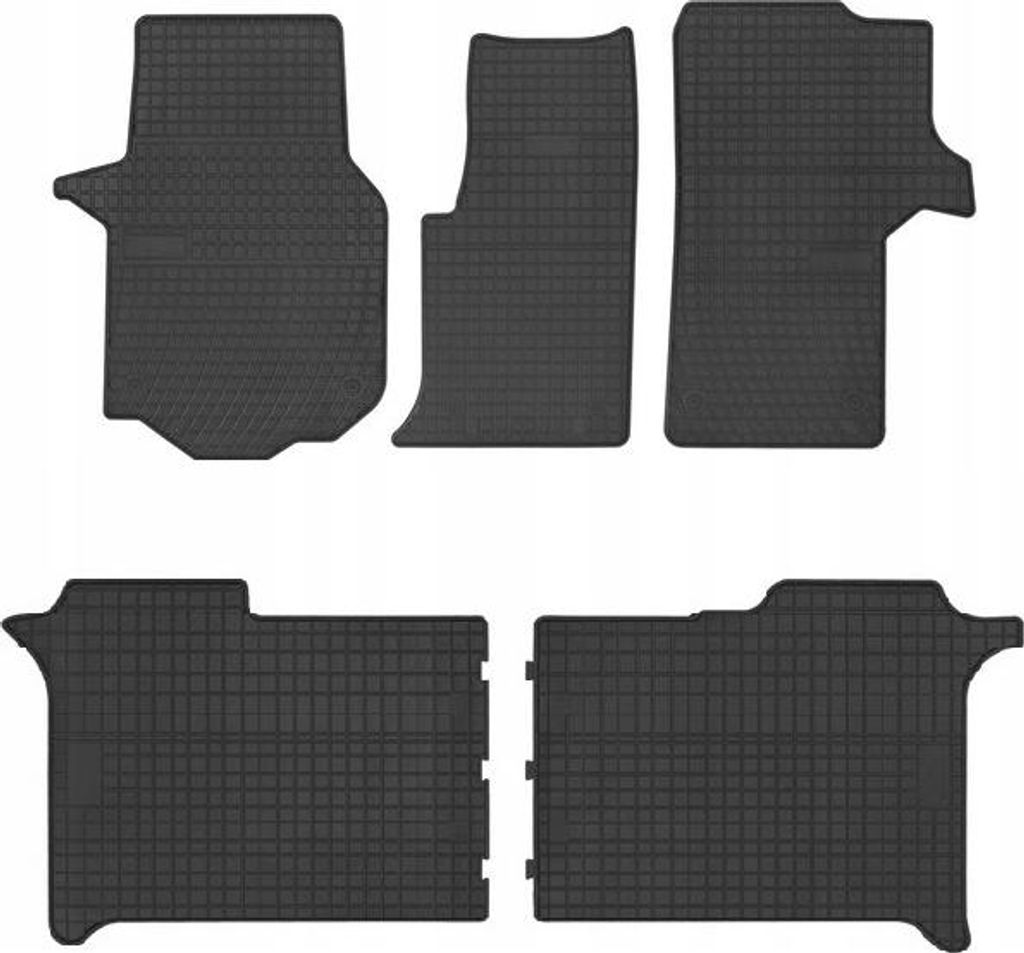 GUMMIMATTEN VW CRAFTER 2 2016-2024 Doppelkabine 7 Personen