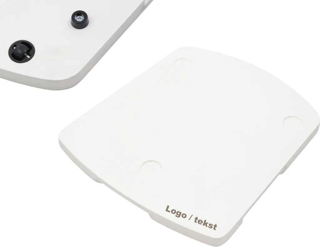 Base Bianca in Legno Faggio per Thermomix TM5 TM6 con Ruote e Laser