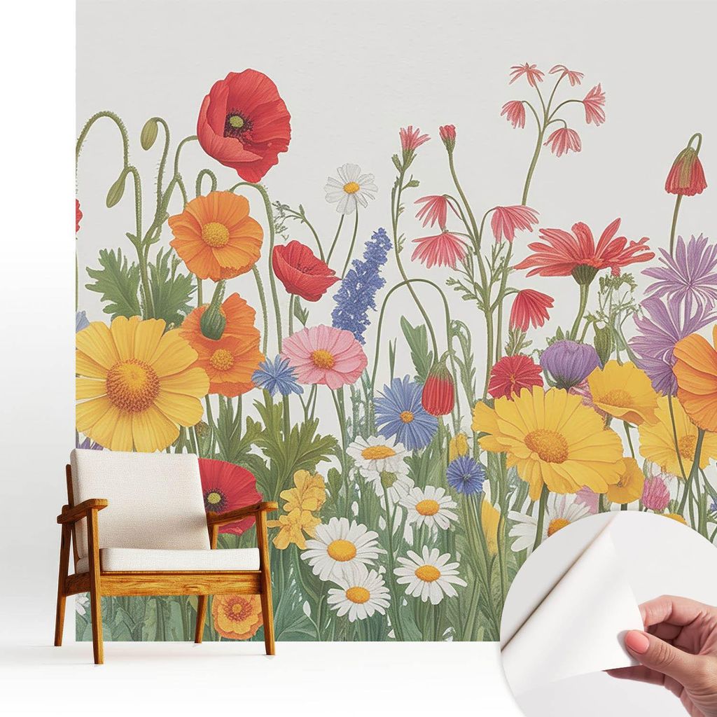 Fototapete selbstklebend - 250x250 cm - Tapete - Wandtapete - Wandbilder - Klebefolie - Dekofolie - Tapete Folie - Wand - Dekoration - Wohnzimmer -...