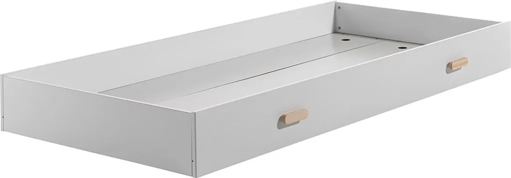 Tiroir de lit 90x200 cm Lux Blanc contre le désordre en chambre enfant