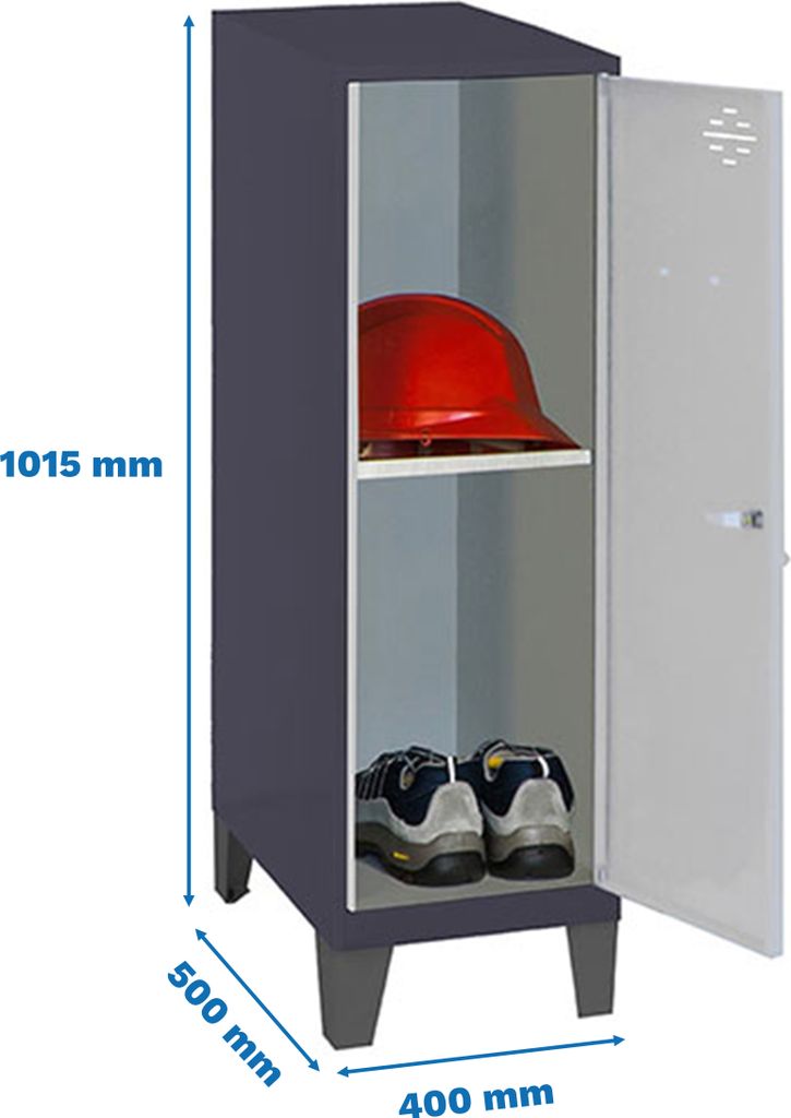 SIMONLOCKER MON.MINI + BAN Metallschrank. 915x400x500+FT AN/GR