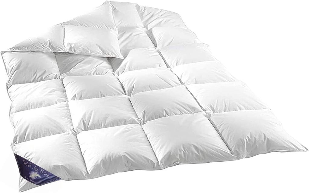 135x200cm 1400gr. 60% DAUNEN BETT Hotel QUALITÄT Daunendecke Daunendecken Decken Decke Bett Bettdecke Zudecke Steppdecke Daunen Welt-der-Träume