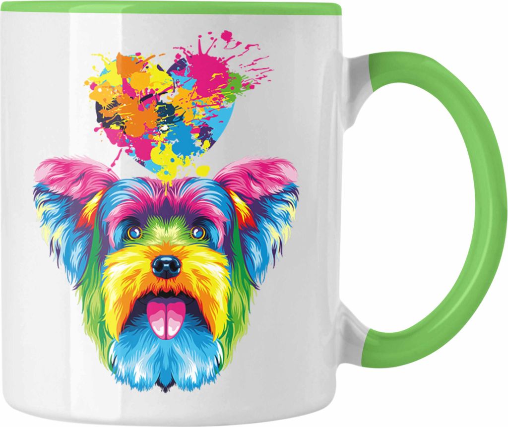 Trendation - Yorkie Herz Farbe Besitzer Tasse Geschenk Produktbild 