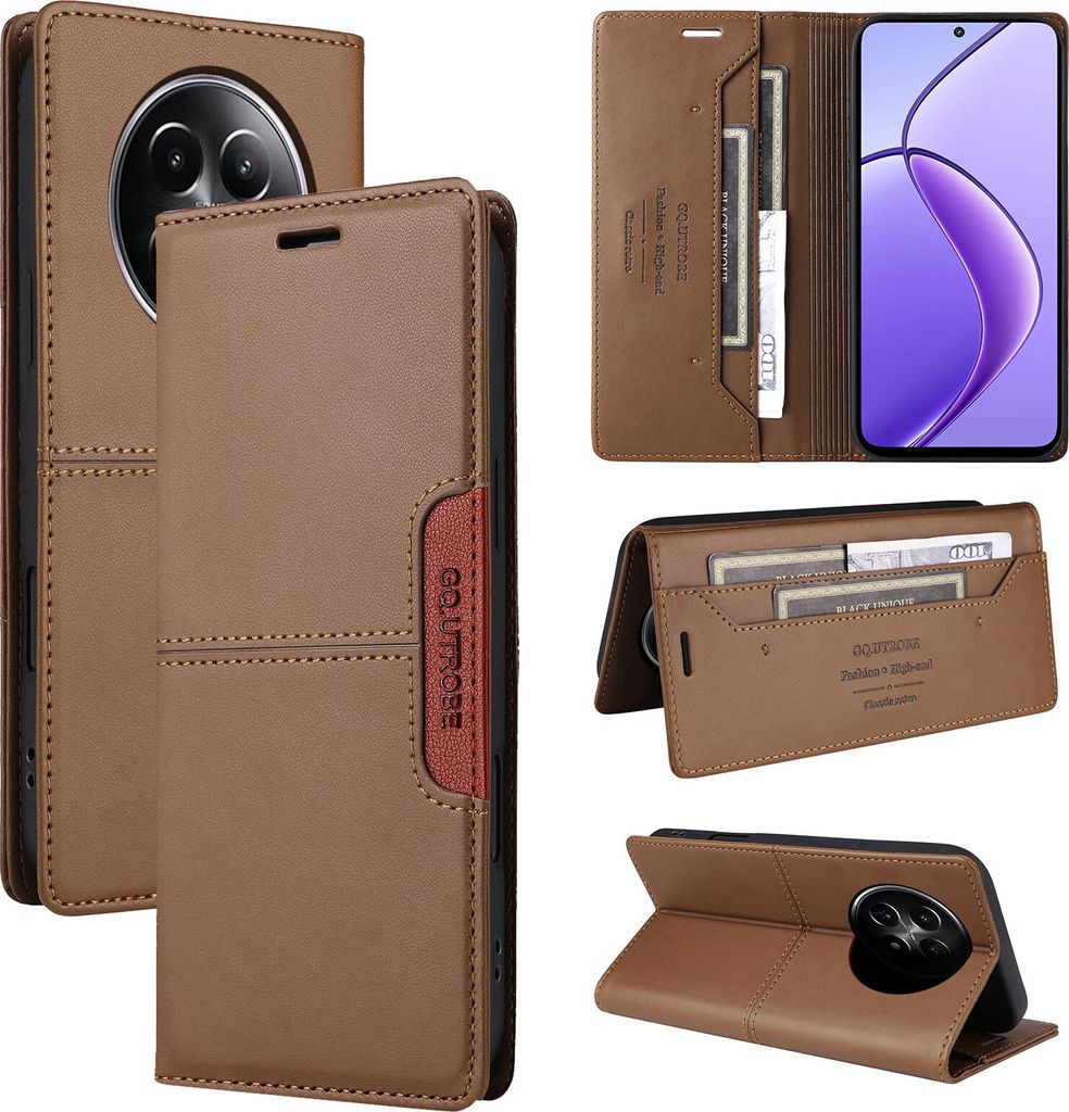 Handyhülle für Realme 12 5G/Realme 13 5G Hülle, Leder Flip Produktbild 
