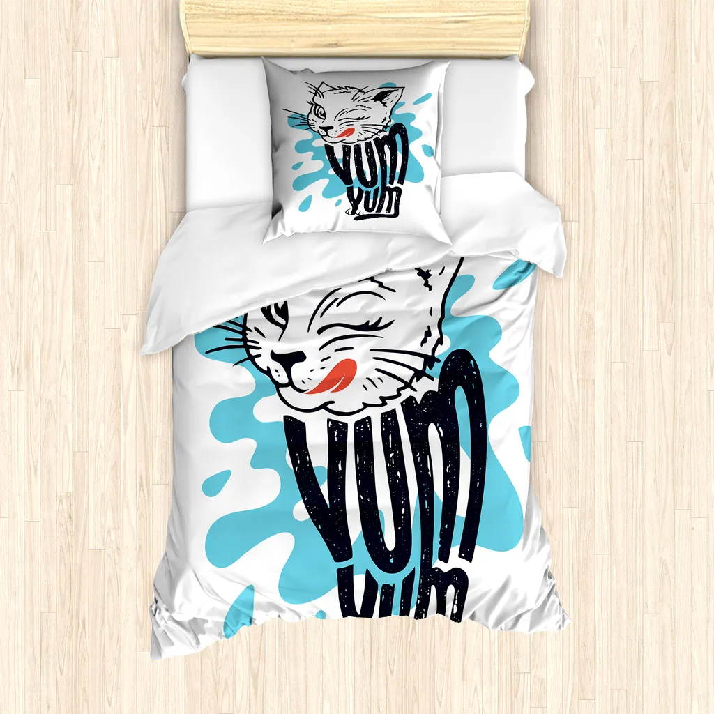 Housse de Couette Anti-Acariens 135x200 cm Spéciale Allergies Grise