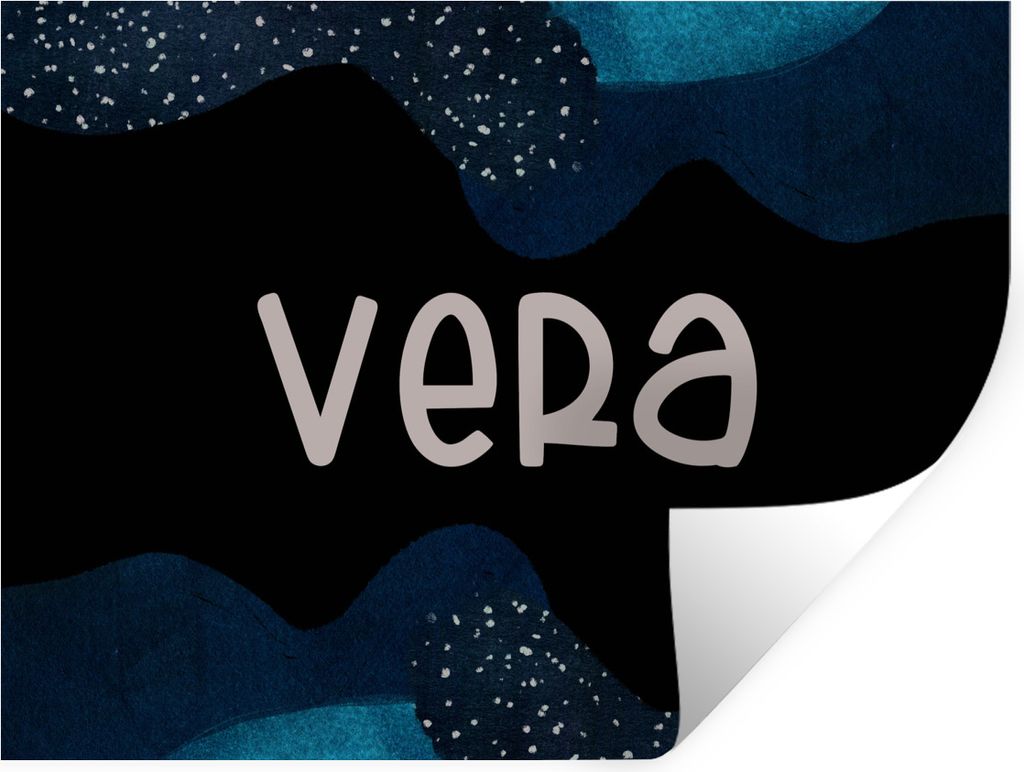 MuchoWow Wandtattoo Wandsticker Wandaufkleber Vera - Pastell - Mädchen 160x120 cm Selbstklebend und Repositionierbar - Selbstklebend - Fototapeten