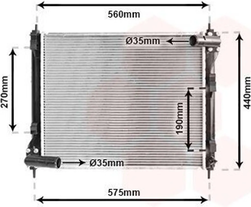 Radiateur moteur anti-surchauffe VAN WEZEL 13002354 NISSAN JUKE