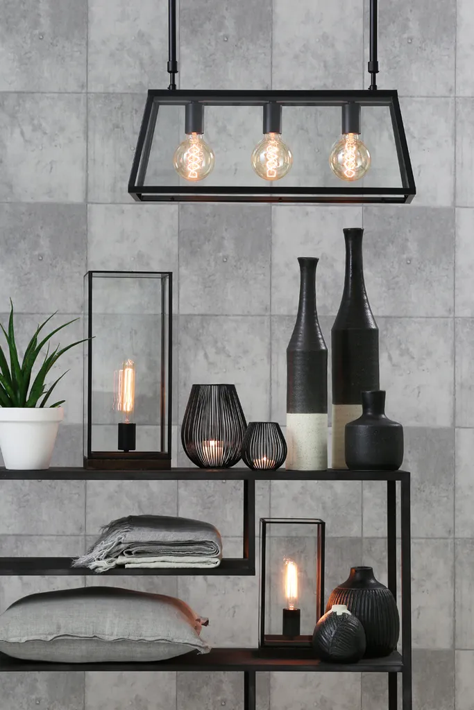 Lampe de Table Montana Noire : Éclairage Gain de Place et Design E27 - 8