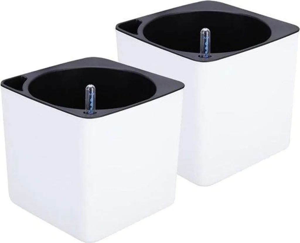 Jardinière avec réserve d'eau automatique pour plantes d'intérieur 2x