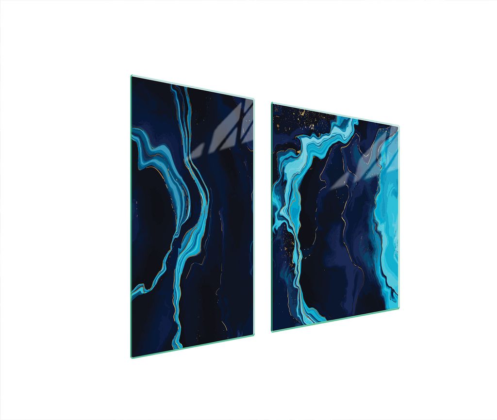 Glasschutzplatte Für Herd 90X52 Marmor