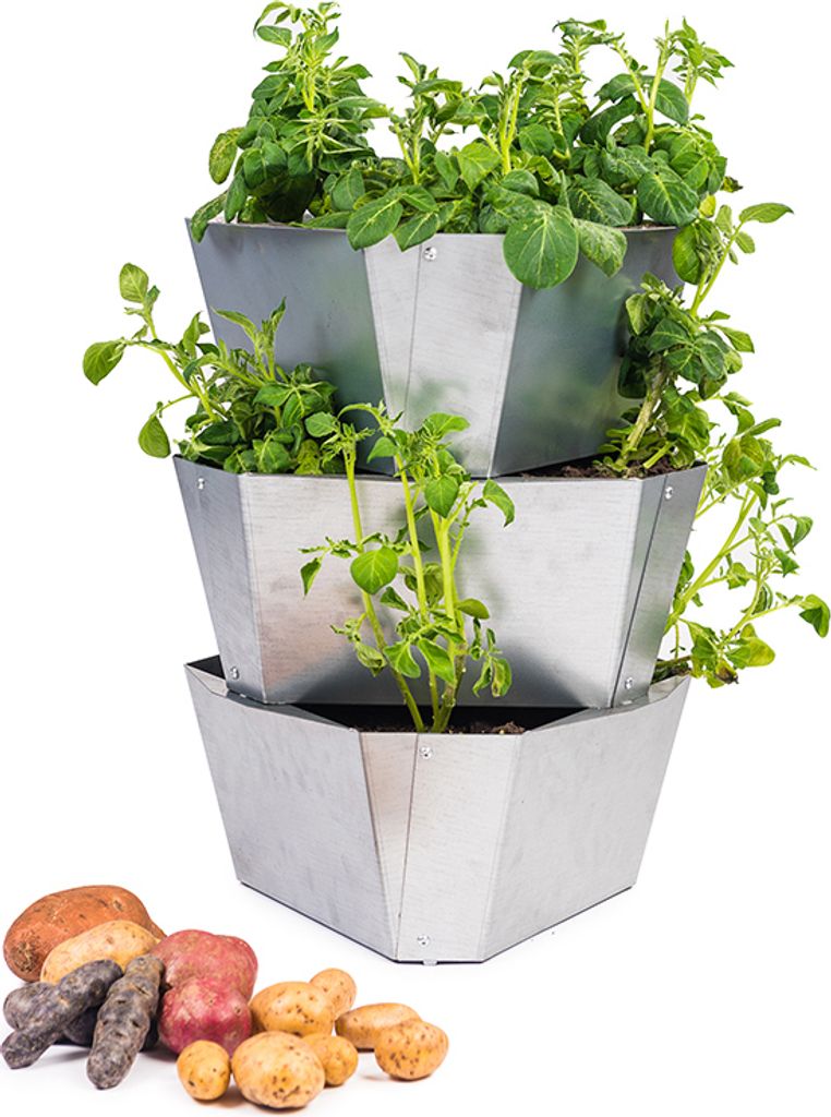 PAUL POTATO Kartoffelturm Starter Stahl Set (3 Etagen) | Produktbild 