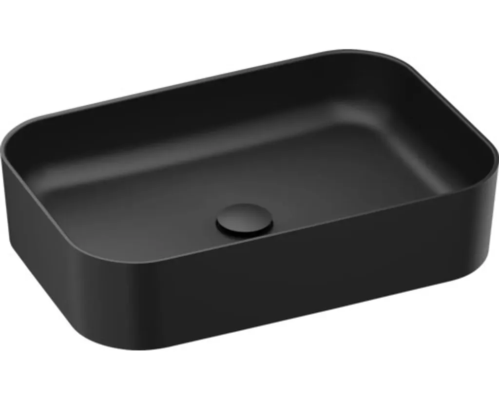Lavabo céramique noir 55x37 cm RAVAK : fini les traces de calcaire