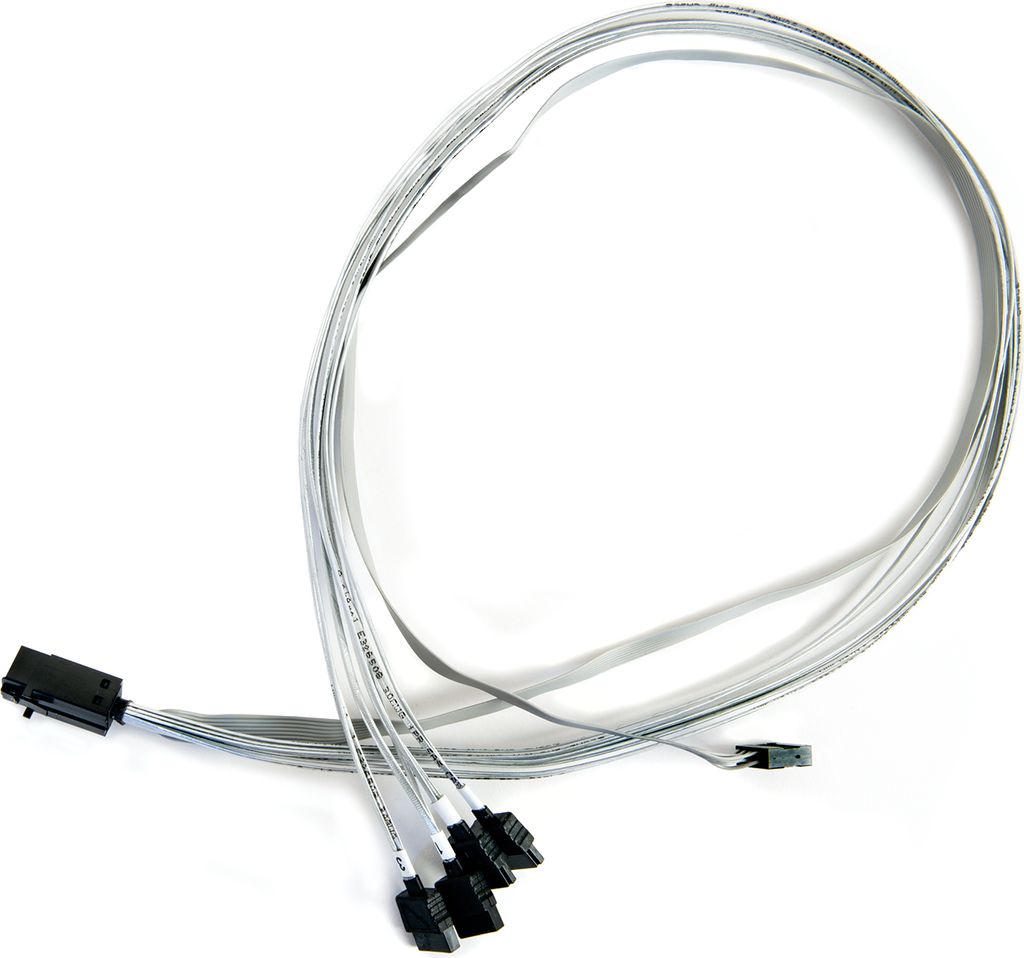 SAS SFF-8643 > 4x SATA 0,8m Adaptec
