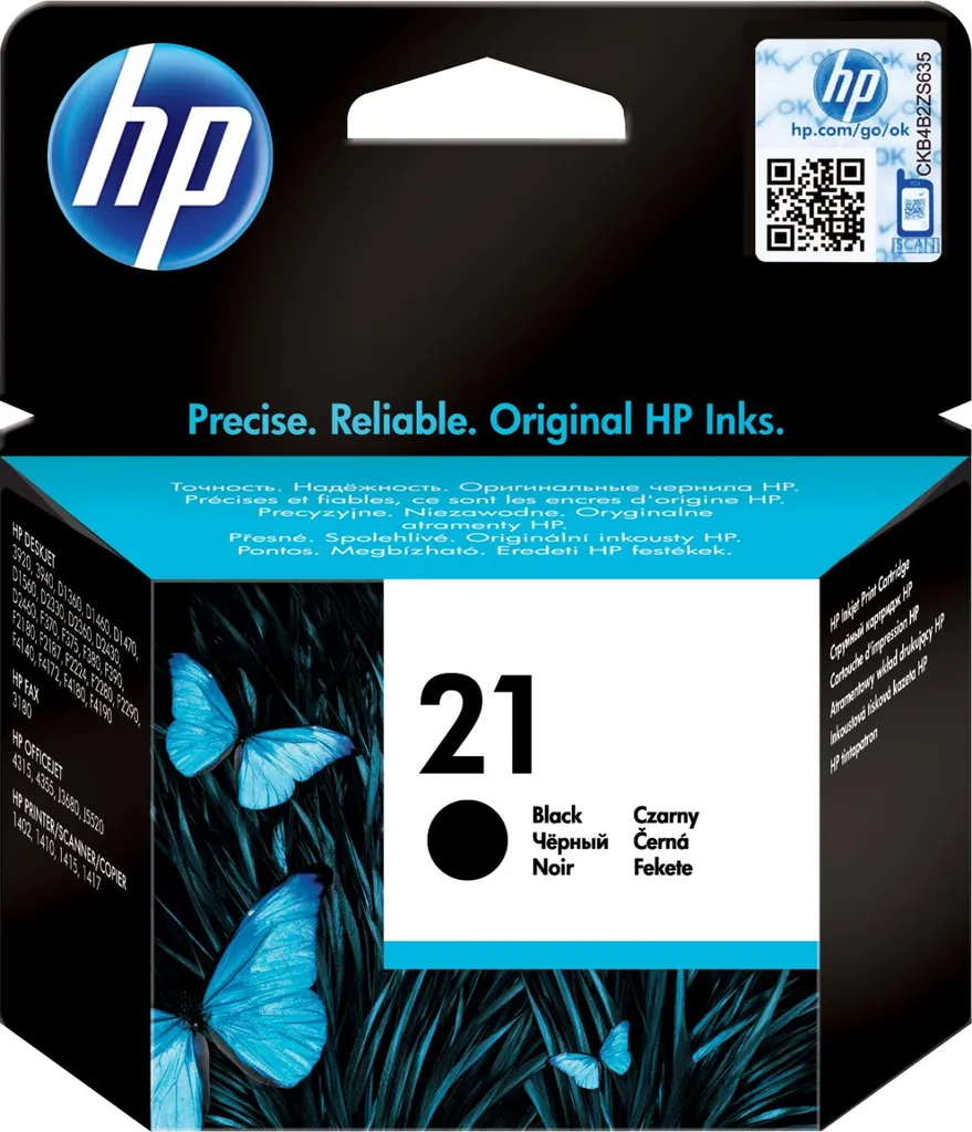 Cartuccia Originale HP 21 Nero C9351AE: Qualità Garantita DeskJet 3944