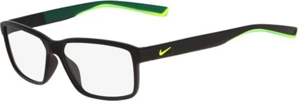 Nike 7092 Lunettes de Vue en Acétate Noir - Confort et Maintien Actif