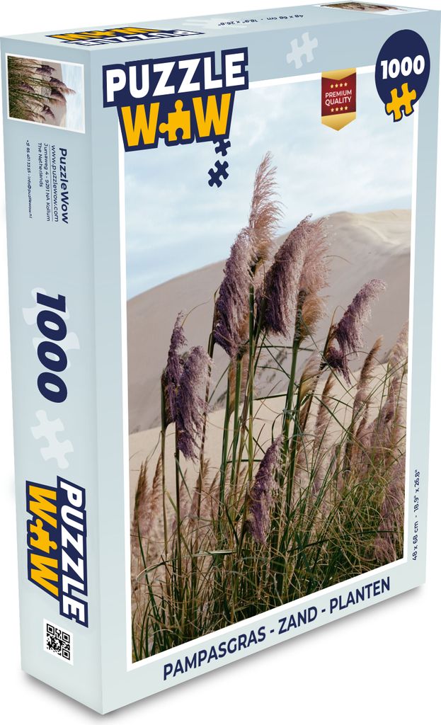 MuchoWow Puzzle 1000 Teile Pampasgras - Sand - Pflanzen - Düne - Spielzeug - Alt und Jung - Spiele - Puzzeln