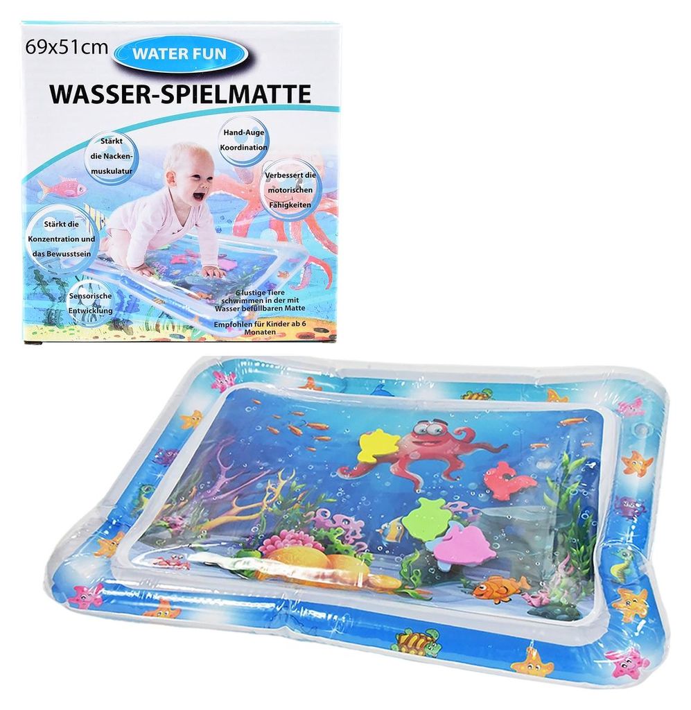 Kögler Kinder Wasserspielmatte Rechteckig 69 x 51 Fische Produktbild 