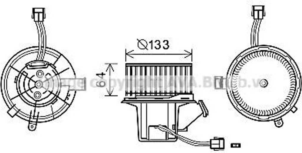 PRASCO MS8640 - OE 2048200008 Gebläsemotor für C-Klasse (W204), C-Klasse (S204), E-Klasse (W212), SLS AMG (R197), E-Klasse (A207), E-Klasse (C207...