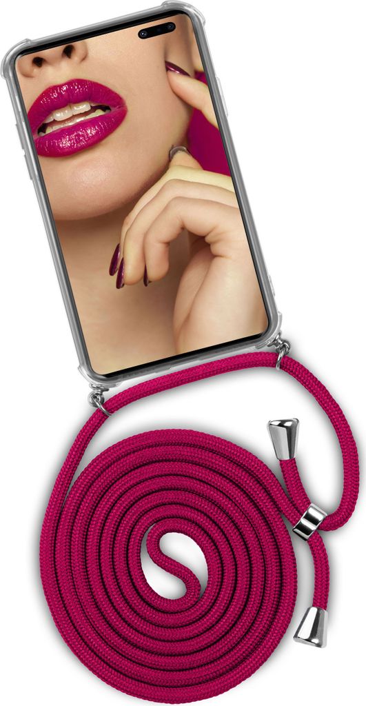 TWIST-Case + TWIST-Cord für Samsung Galaxy S10 5G, Farbe:Hot Kiss (Silber)