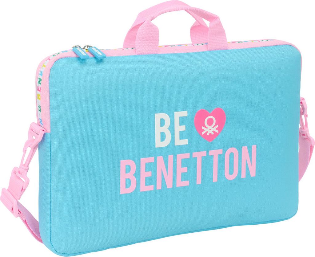 Laptoptasche Benetton Unique Rosa türkis 40 x 27 x 4 cm