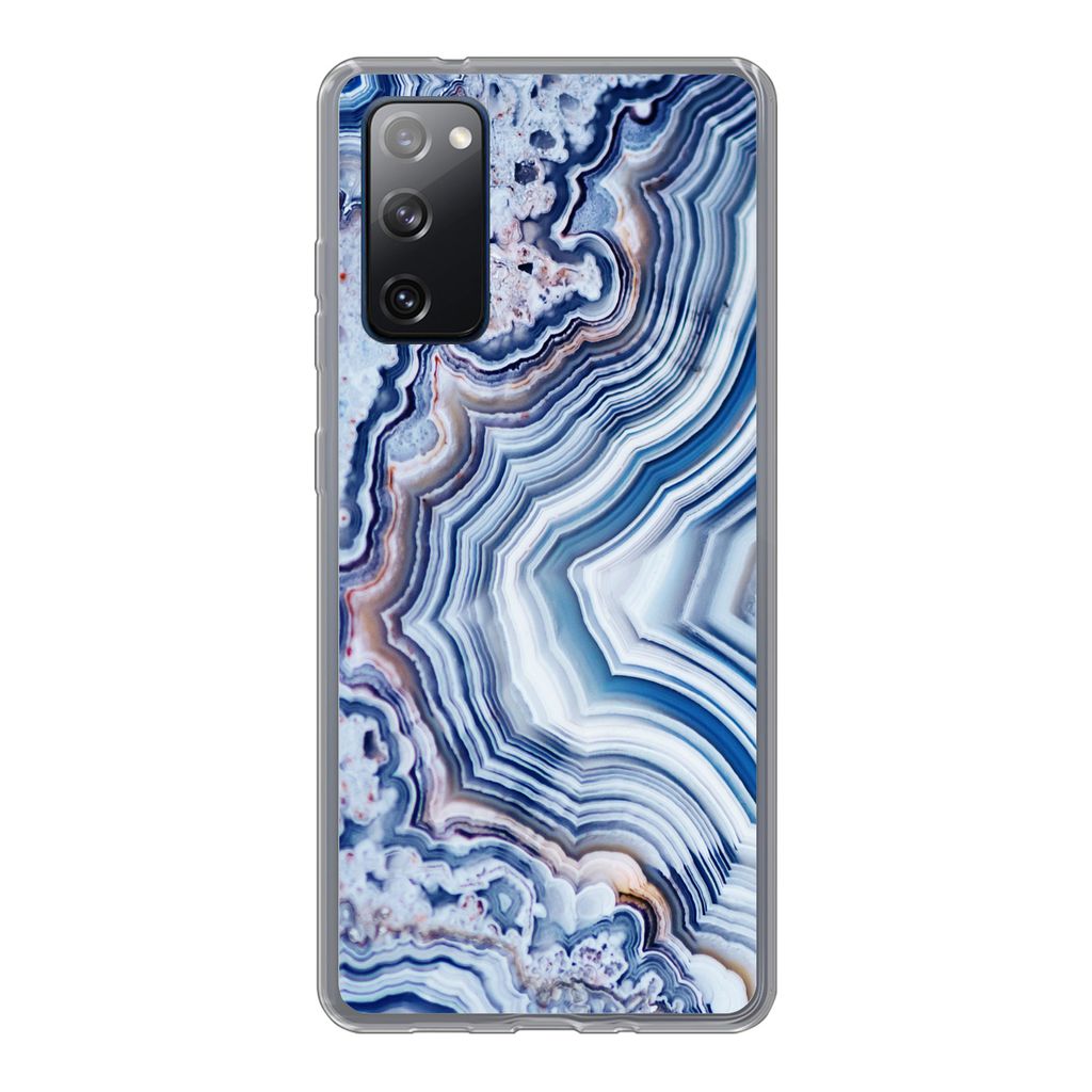 MuchoWow Handyhülle Schutzhülle Hülle für Samsung Galaxy S20 FE Natursteine - Abstrakt - Chic Silikon Softcase Handy Hülle - Abdeckung