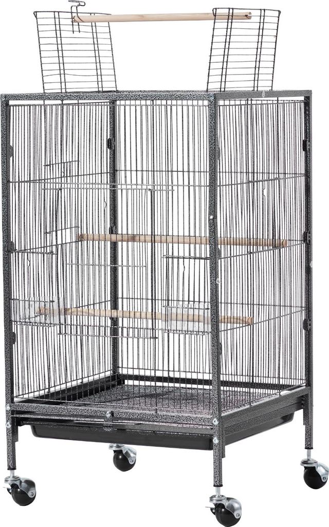SucceBuy kovaná klec pro ptáky, 460x460x770 mm, s odklopnou Obrázek produktu 